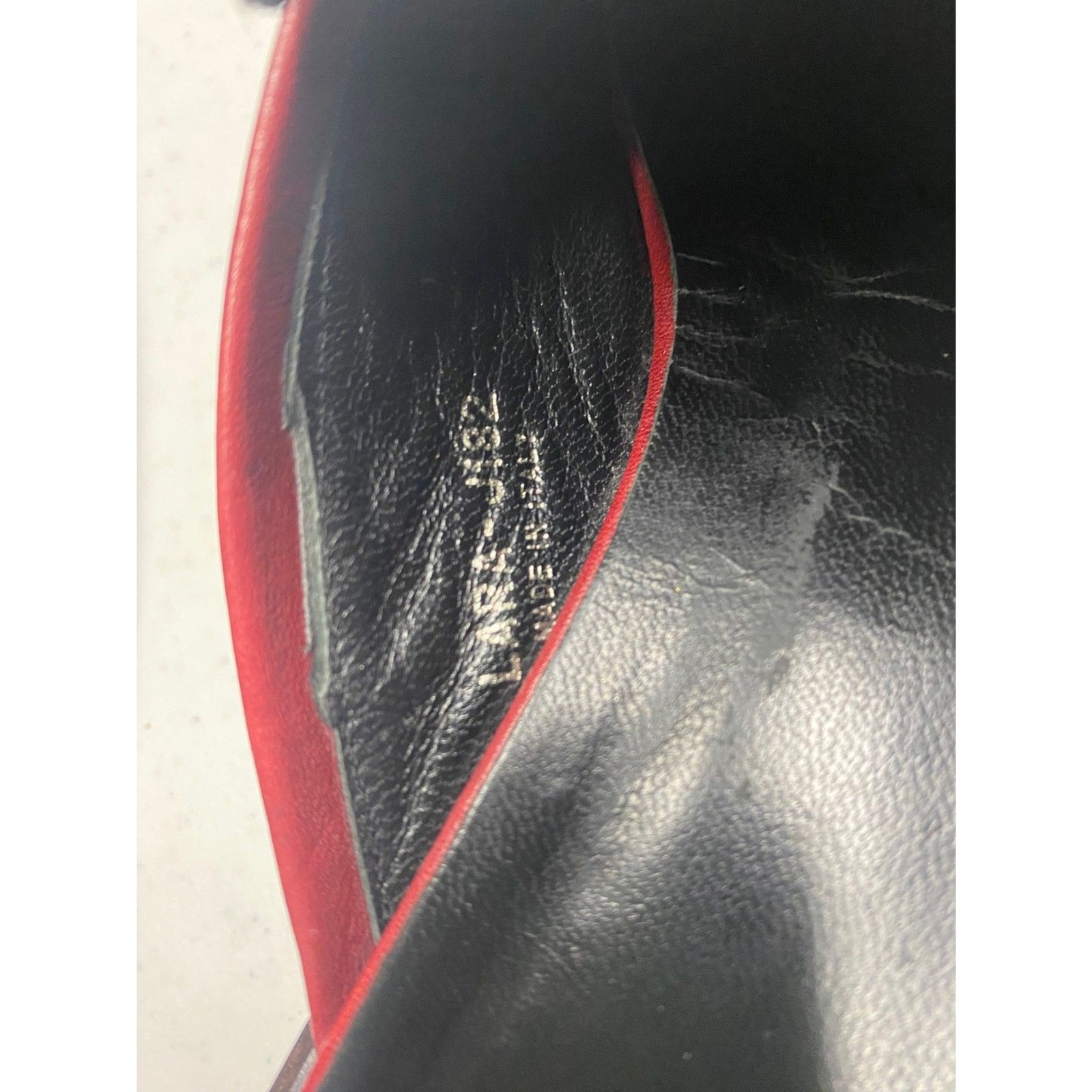 Coach (Made In Italy) Red Leather Slide Loafer Shoes … Gem