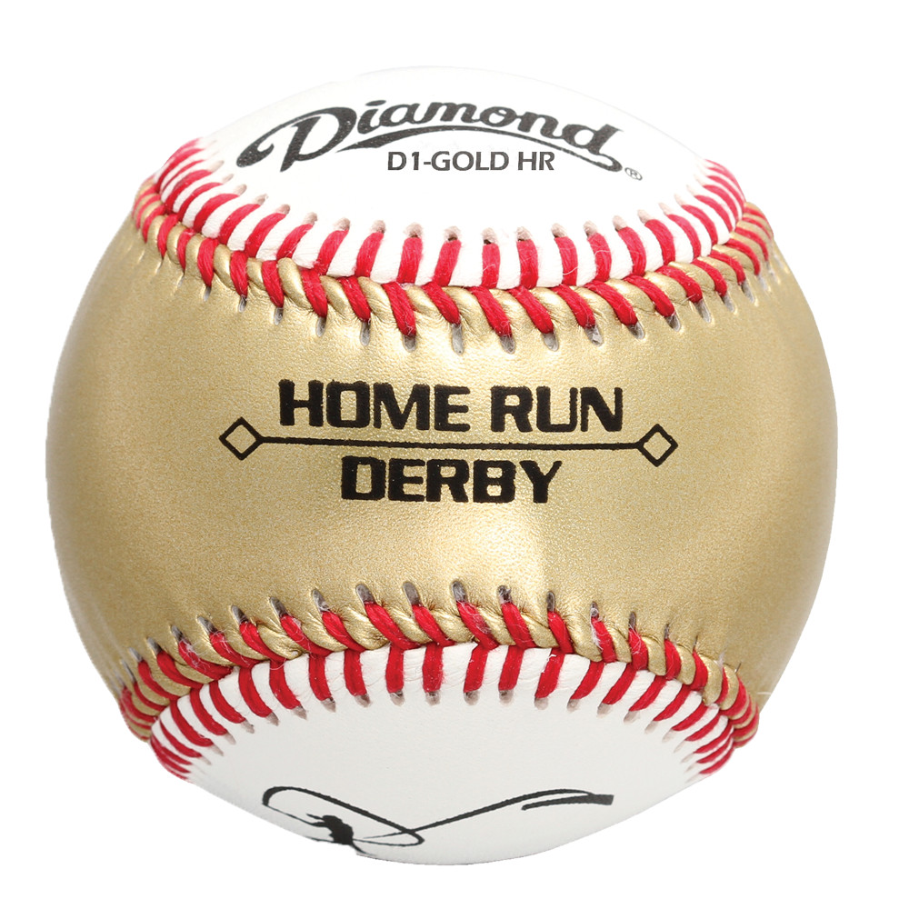 Алмазный спорт D1-ЗОЛОТО HR Золотые бейсбольные мячи для хоумрана для дерби 1 дюжина шаров 18890₽