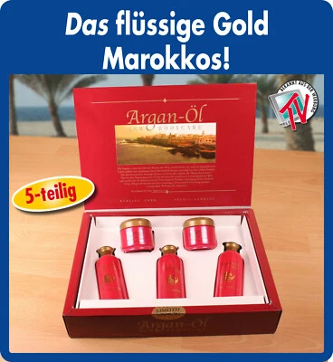 BIOVITAL Arganöl Pflegeset 5-tlg. Wellness Körperpflege Marokko Nachtreme Tagescreme Gel