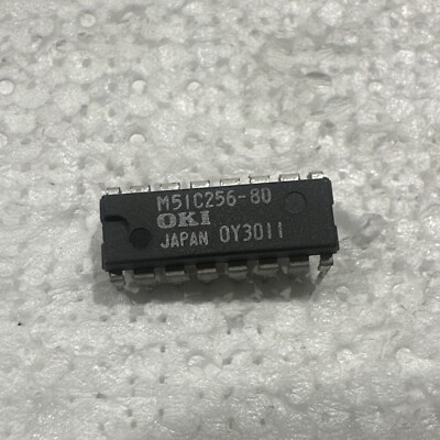 ( Lot of 5 ) OKI M51C256-80 083011 DRAM PC Computer Board IC Chip 16 Pin DIP