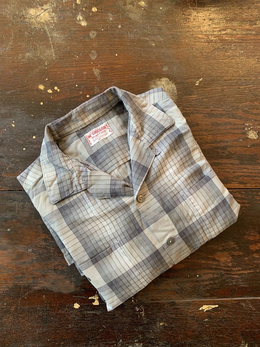 Vintage 1950s McGregor Magic Cloth Loop Collar Shirt Large | eBay