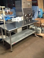 Duke Manufacturing Co  Aerohot model 418 6 Foot Stainless Steel Table