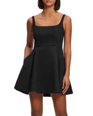 NEW W/TAG THEORY FIT FLARE MINI DRESS SIZE 10 $345 BLACK