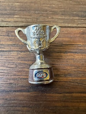 2008 AFL Premiership Cup Lapel Pin Made by Intandem Hawthorn Hawks Premiers