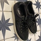 Tretorn Men Sneakers 11.5 Black Leather Canvas Lace Up Casual Comfort Shoes — photo 4