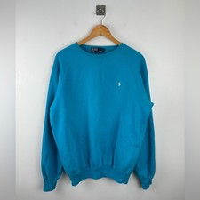Polo Ralph Lauren Men Blue Crewneck Sweater Size Medium