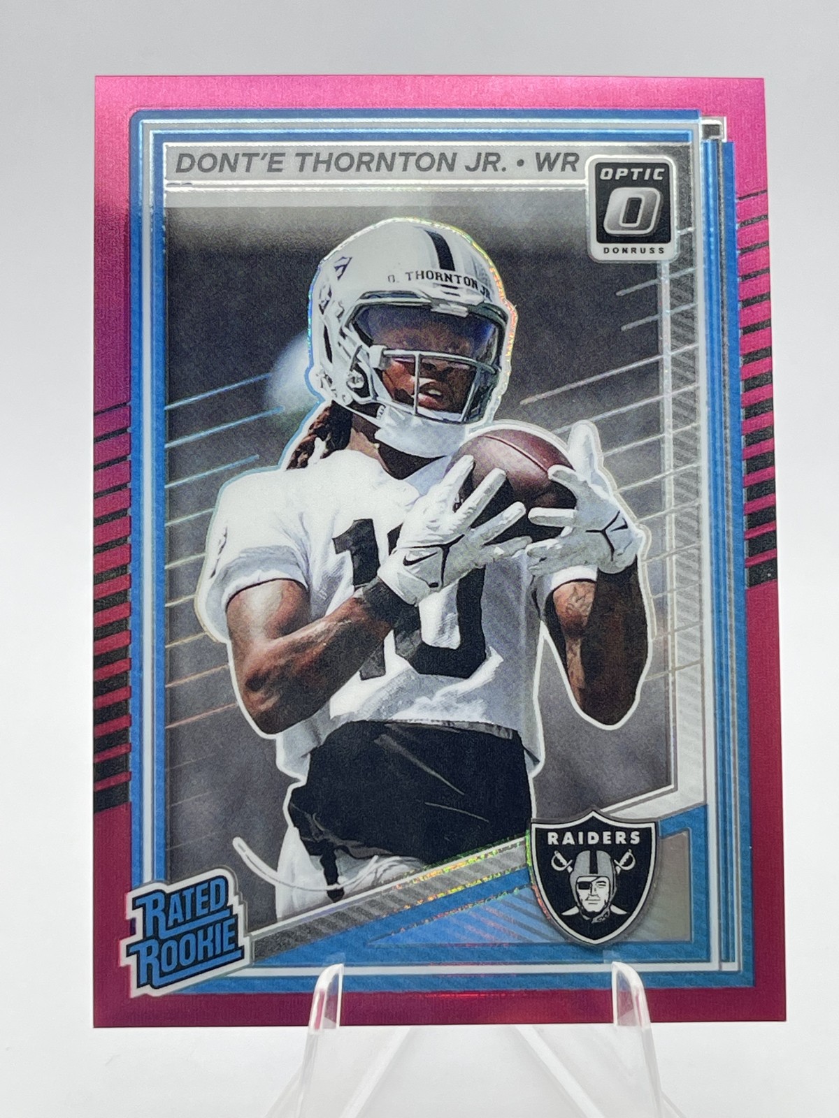 2025 Panini Donruss Optic Rated Rookie Dont'e Thornton Jr. #279 Pink Prizm (RC)