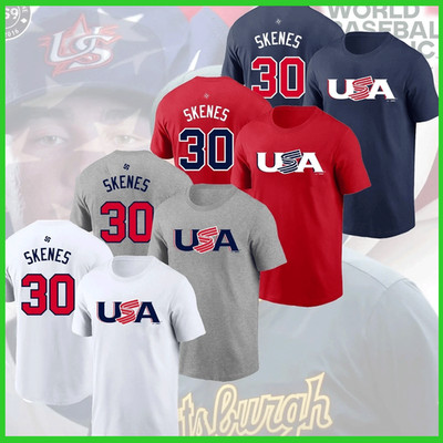 HOT SALE Paul #30 Skenes USA Team 2026 World Baseball Classic Name & Number Tee
