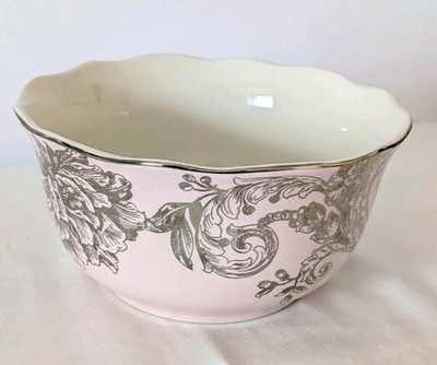 222 Fifth Adelaide pink gold Fine China Soup/Cereal Bowl