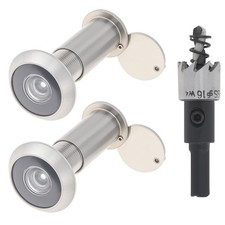 5/8 in Brass Door Peephole with Drill Bit for 1-1/2" to 2-3/8" Doors