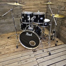 Drum Kit Pearl Export EX, Black Complete USED! RKEXP140326
