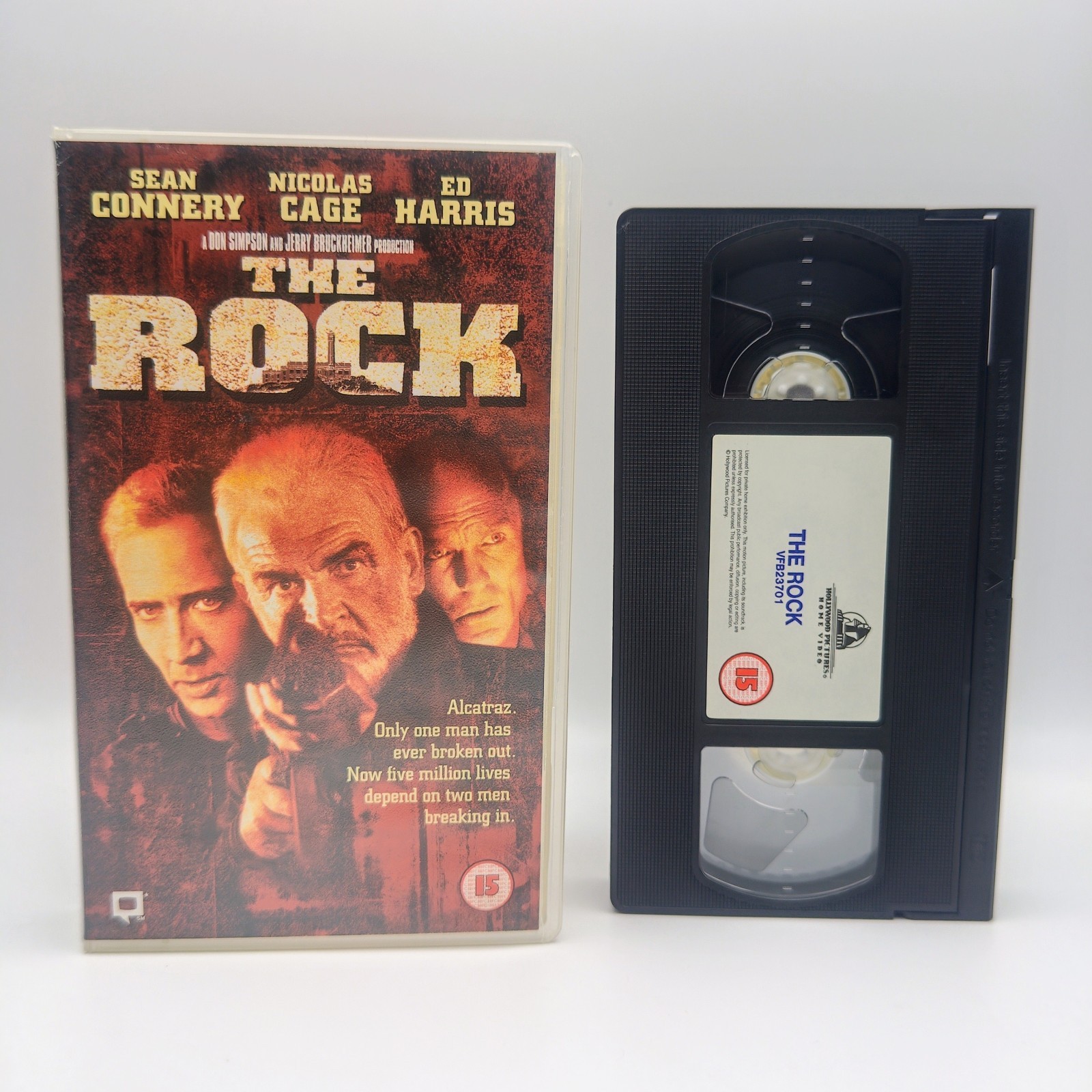 The Rock VHS Nicolas Cage Sean Connery Video Tape 90s Action Thriller