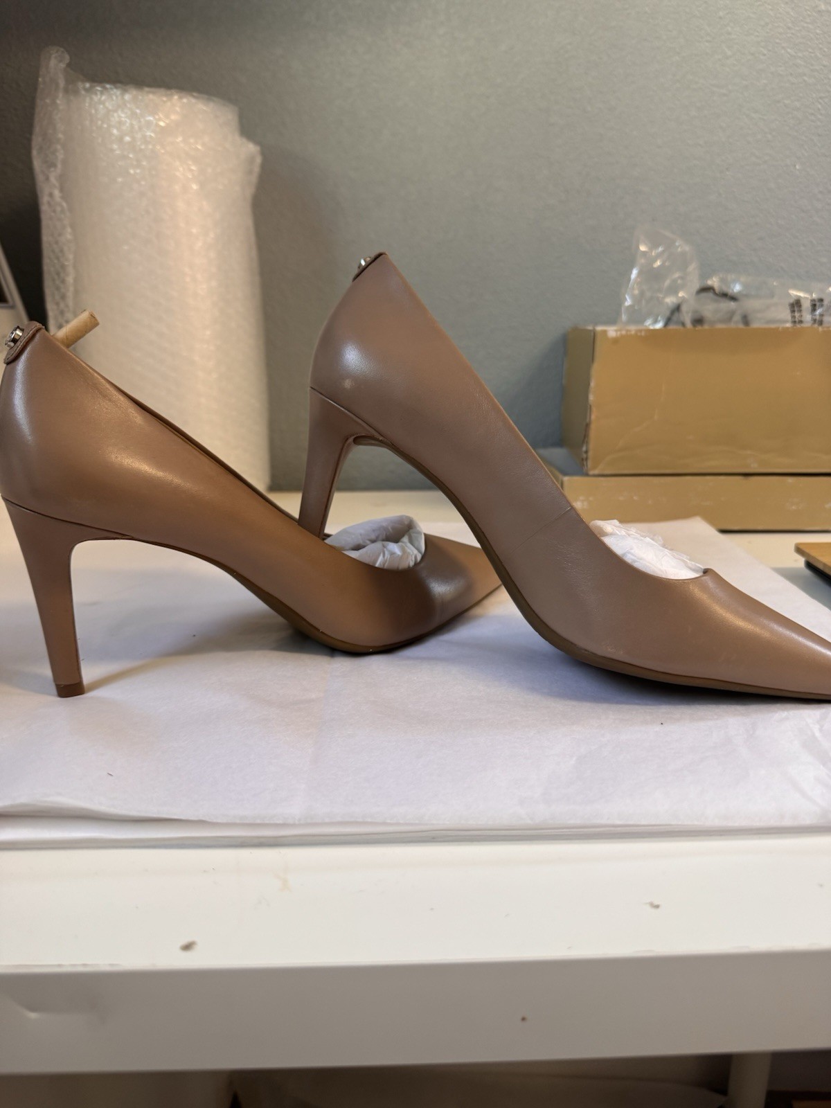Michael Kors Dorothy Flex Pump, Women's Leather Pointed Toe  Stiletto Heel 9.5M