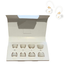 Original Silicone Ear Tips Set Soundcore Sport X20 White - 8 PCS (XS, S, L, XL)