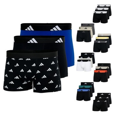 3er Pack Adidas Herren Trunk Boxershorts Unterhosen Active Flex Cotton 