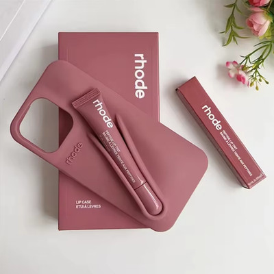 2-in-1 Peptide Lip Tint Case Salty Tan iPhone 11-17 Pro Max Ready-to-Go Set