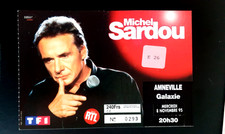 billet  ticket concert MICHEL SARDOU Metz Galaxie Amneville 8 Novembre 1995
