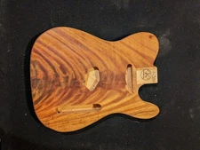 TL Guitar Body, African Mahogany, Mahogany CROTCH veneer, MADE IN USA - #1-380