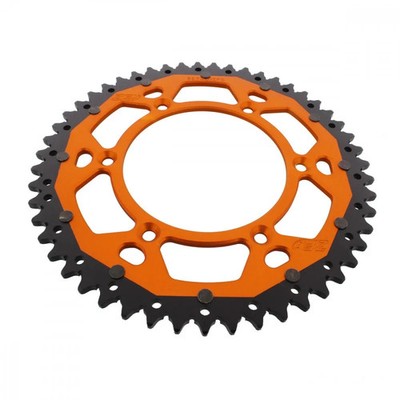 Kettenrad Alu orange 51-Zähne 520-Teilung für KTM EGS 620 LC4 Dakar Bj. 1995