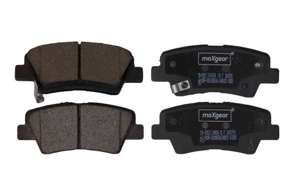 Kit de plaquettes de frein MAXGEAR 19-2912 pour frein à disque HYUNDAI 101900209