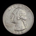 1964 Washington Quarter 90% Silver $0.25 FV Circulated Pre-1965 US Coin - 21-52