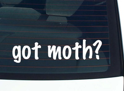 got moth? CAR DECAL BUMPER STICKER VINYL FUNNY JOKE WINDOW