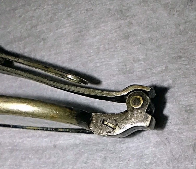 Antique Wire-rectangular Spectacles Sliding Templ… - image 11