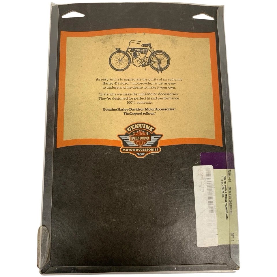 Harley Softail Springer Fatboy Heritage fxstb Chrome Oil Cooler Cover 74624-01 — 第 3/4 张图片