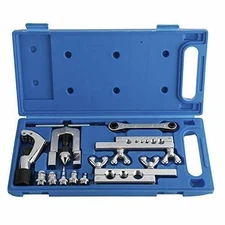 Pipe Flaring Tool Kit for Brake and Fuel Tubing Repair Copper Swaging Tool