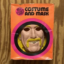 1980s HULK HOGAN Ben Cooper HALLOWEEN COSTUME w/Box Wrestling WWE WWF - Sz LARGE