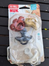 4 NUK Comfy Pacifier 100 Silicone One-Piece Design BPAFree Gentle Baby s Skin
