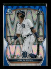 2023 Bowman #BCP-113 Abel Bastidas Chrome Prospects Blue RayWave #/150