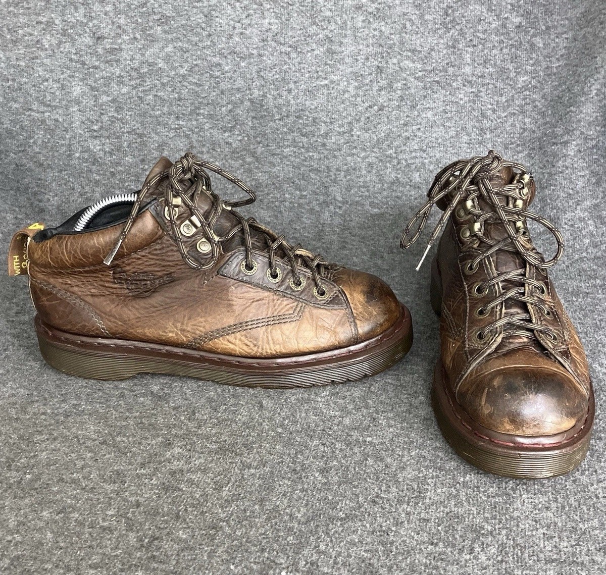 Y2K Dr Doc Martens Vintage 8287 Brown Leather Vintage Chunky US men\'s 9 dr martens 8287 products for sale | eBay main image 3
