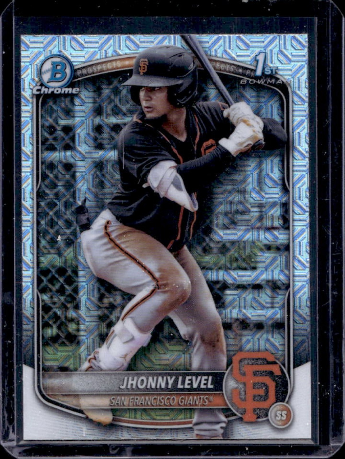 2025 Bowman Jhonny Level Chrome Mega Box Refractor 1st #BCP-147 Giants