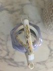 F Blue Teapot Roses With Gold Trim 5"  No Chips — photo 6