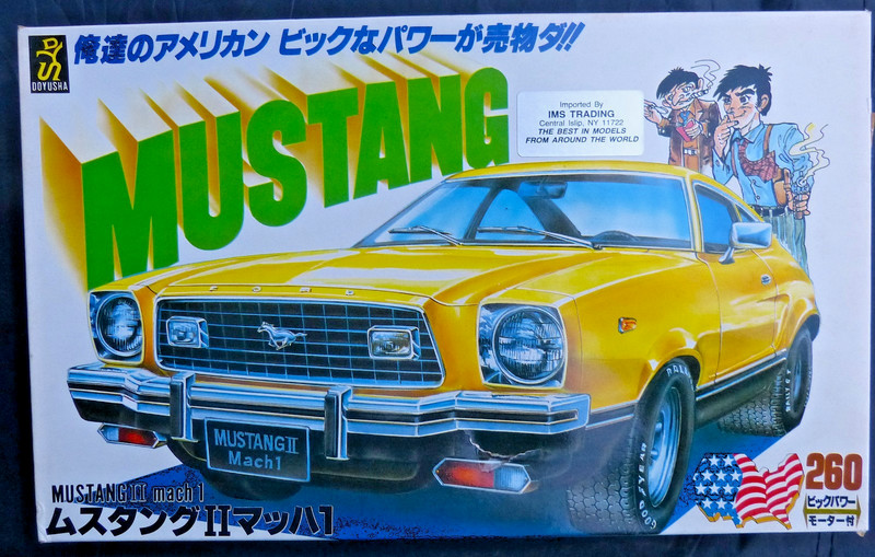 1/24  Doyusha Ford Mustang II, Mach1. motorized, never built kit rare, NIB
