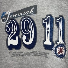 Jeremiah 29:11 Bible Scripture Unisex Hoodie XL Gray Sweatshirt Jesus Savior