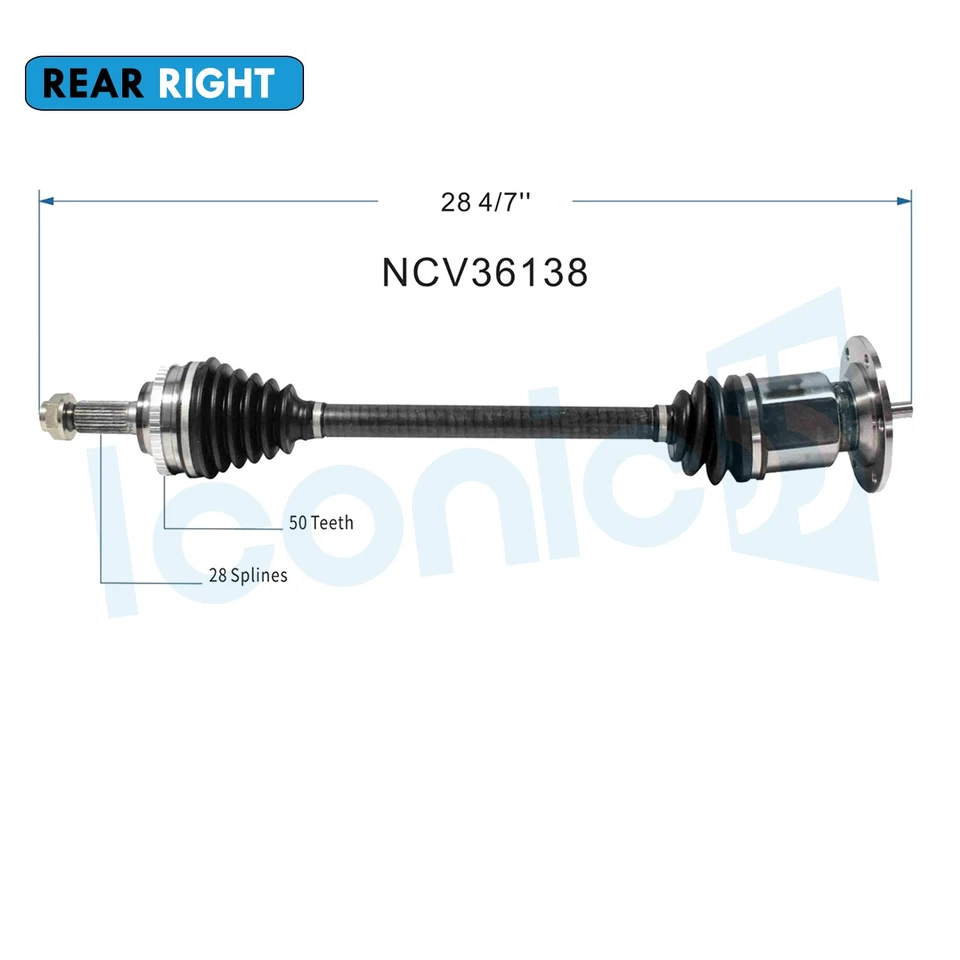 Conjunto de eje trasero derecho CV para Honda S2000 2000 2001 2002-2009 2,0 L 2,2 L tracción trasera Foto 2 de 4