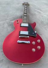 Modern 6 Strings Electric Guitar Bone Nut Glossy Metal Red Finished Solid Body