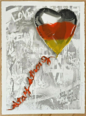 MR. BRAINWASH, STAY STRONG-2020, SIEBDRUCK, SIGNIERT - 75 x 96,5 cm