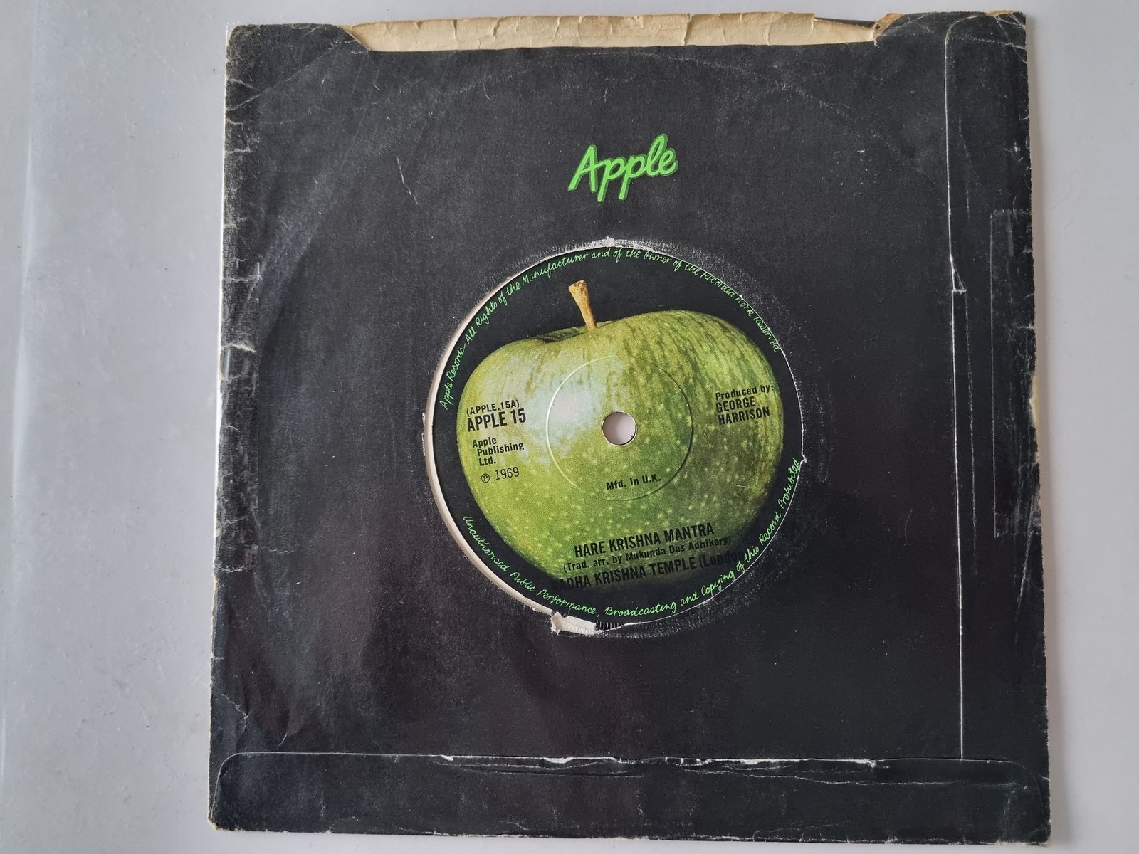 Hare Krishna Temple - Hare Krishna Mantra 7'' Vinyl UK