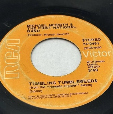Michael Nesmith tumbling tumbleweeds rock monkees 45 Texas Morning