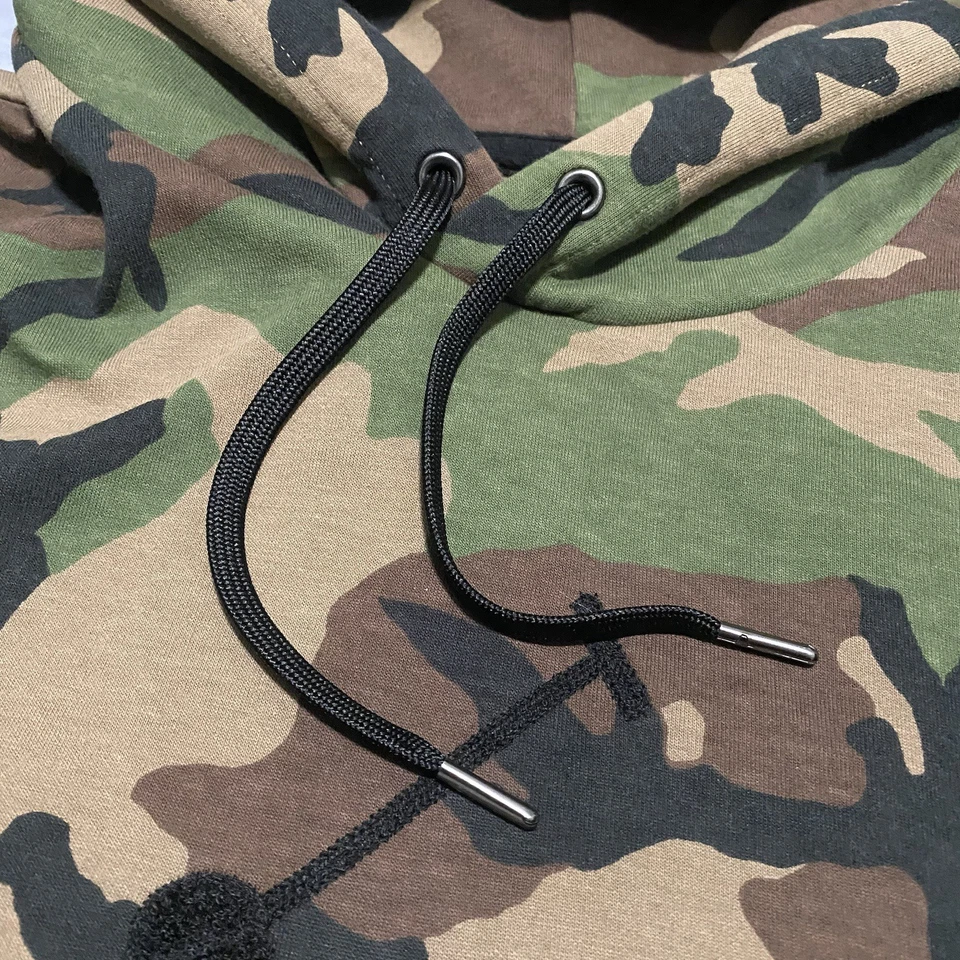 Polo Ralph Lauren Sudadera con Capucha Para Hombres Pequeña Verde Camuflaje Big Pony Vellón Mezcla de Lana Foto 3 de 4