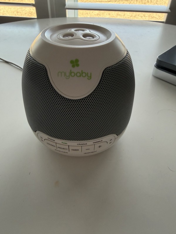HOMEDICS MY BABY SOUNDSPA LULLABY MYB-S305A SOUND MACHINE PROJECTOR WHITE TESTED