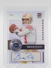BROCK PURDY 2023 LEAF PRO SET PURE PLATINUM CLEAR AUTO /8 #P-BP1 49ERS Q4058