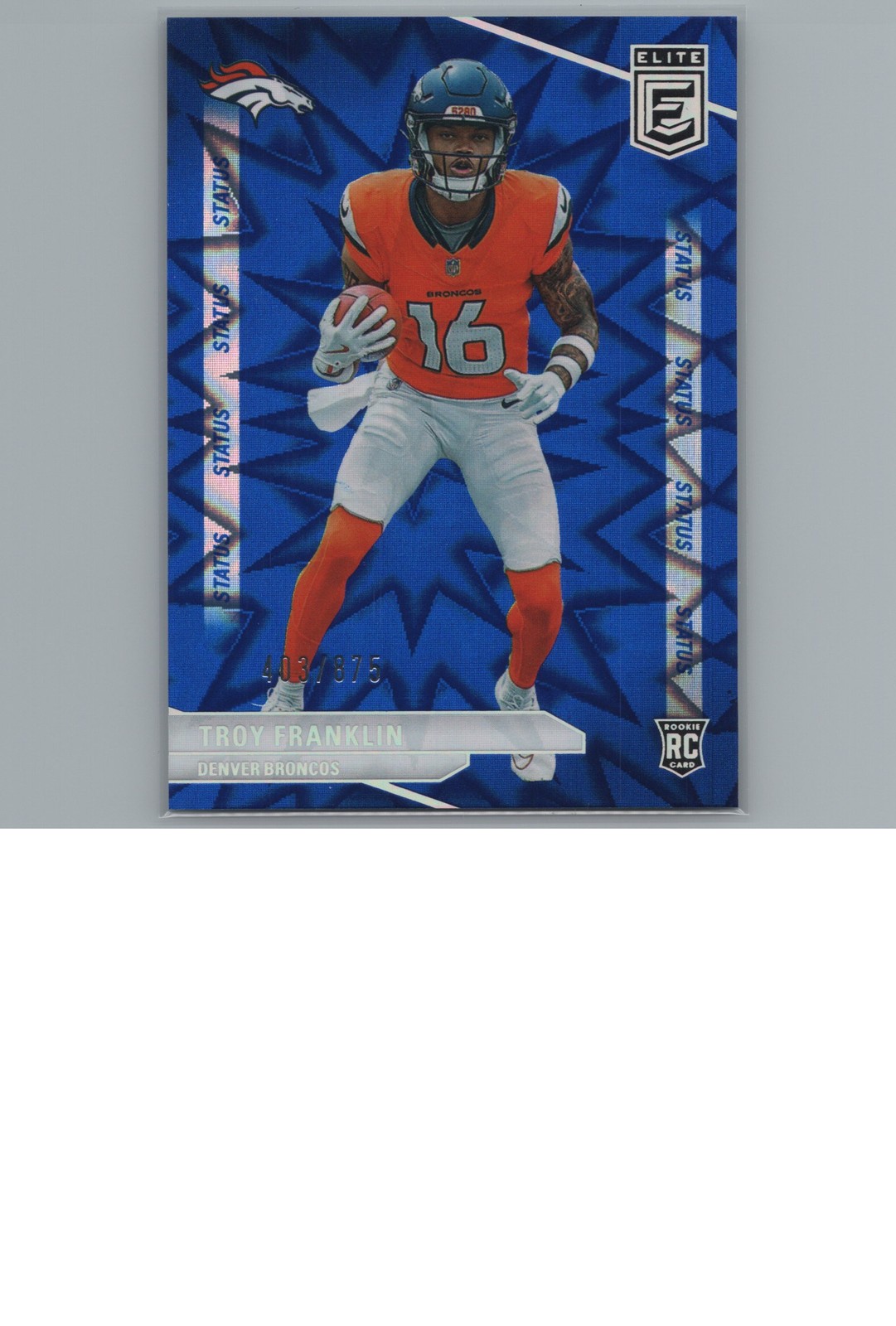 2024 Donruss Elite #116 Troy Franklin Status Explosion #/875