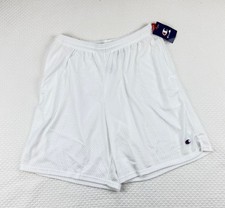 Champion Athleticwear White Classic Mesh Shorts Mens Large Gym Basketball 9"