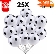 Fußball Luftballons schwarz Latexballons Junge Geburtstag Spiel Mottoparty Deko UK