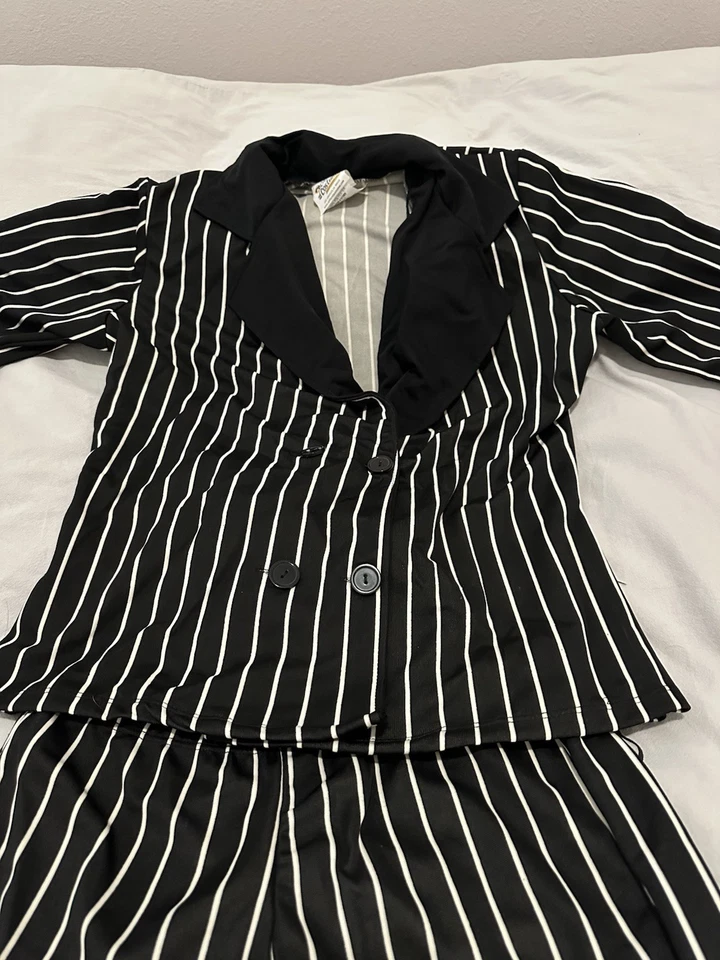 1920’s Gángster Dama Traje Disfraz Halloween California Disfraz Talla Mediana 10-12 Foto 2 de 4