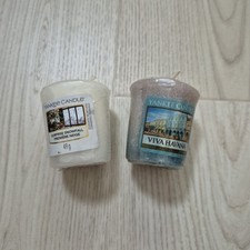 2 X 49g Small Yankee Candles Surprise Snowfall & Viva Havana Rare